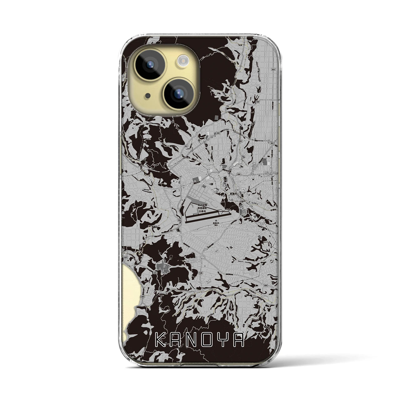 【鹿屋(鹿児島県)】地図柄iPhoneケース(クリアタイプ)