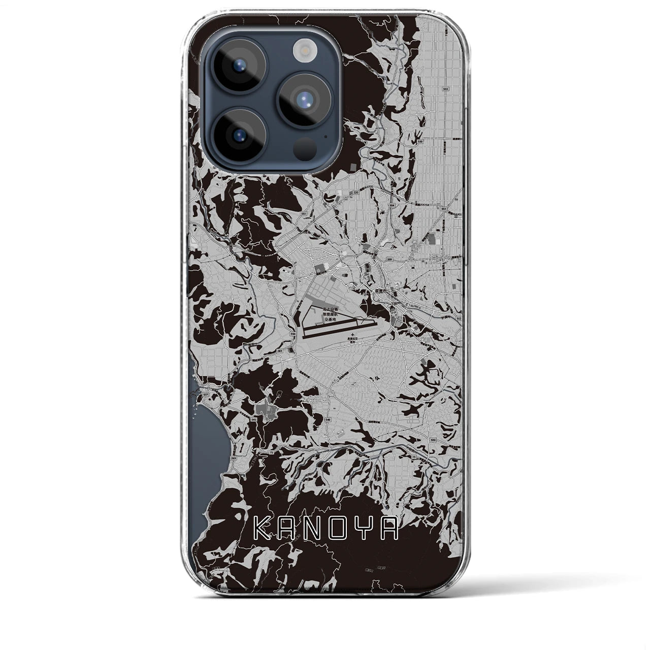 【鹿屋(鹿児島県)】地図柄iPhoneケース(クリアタイプ)