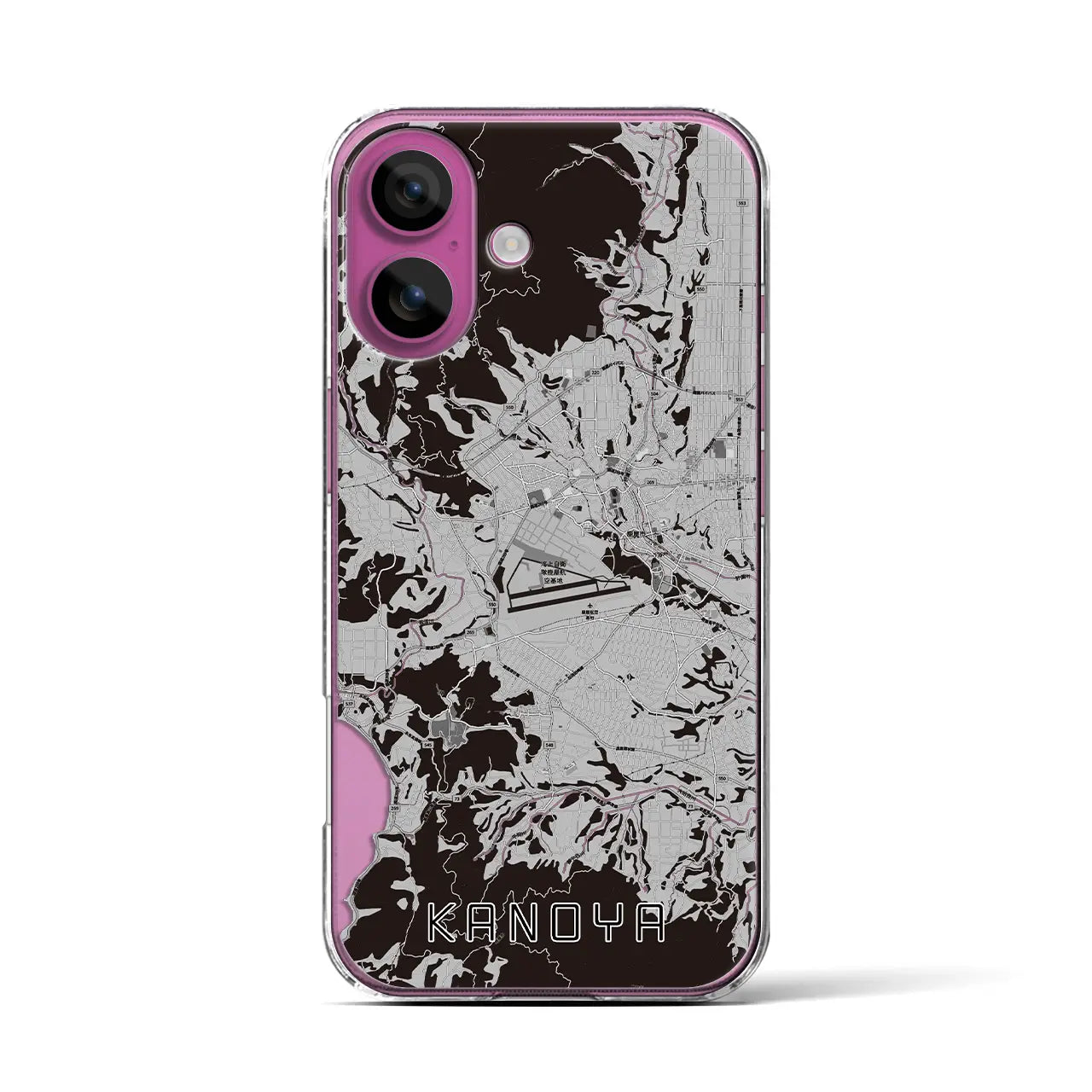 【鹿屋(鹿児島県)】地図柄iPhoneケース(クリアタイプ)