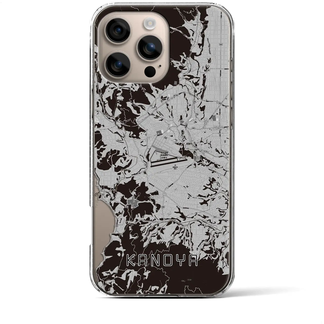 【鹿屋(鹿児島県)】地図柄iPhoneケース(クリアタイプ)