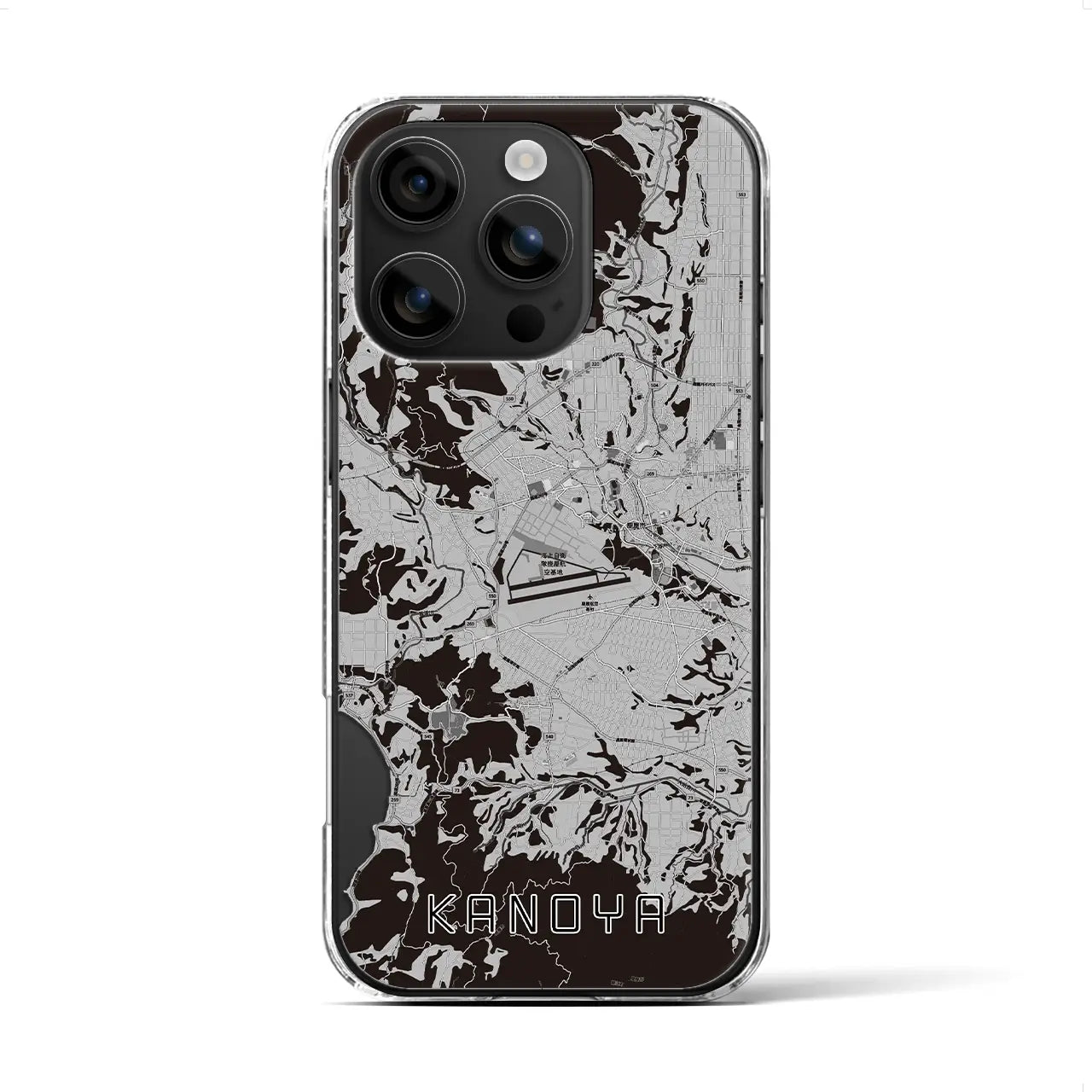 【鹿屋(鹿児島県)】地図柄iPhoneケース(クリアタイプ)