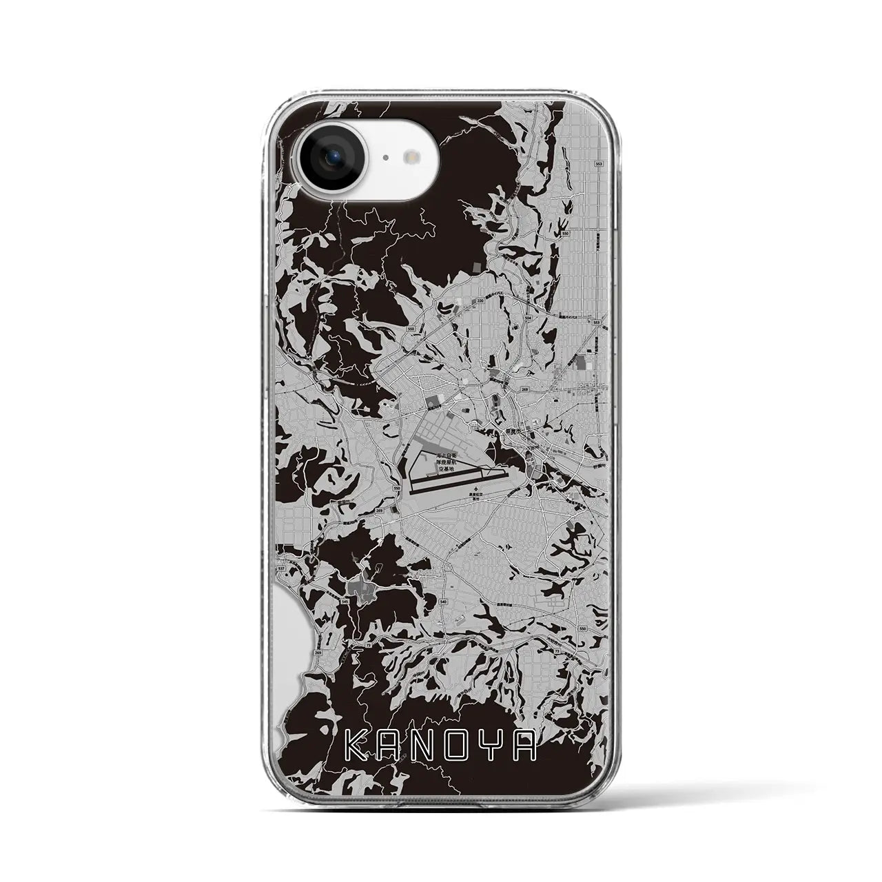 【鹿屋(鹿児島県)】地図柄iPhoneケース(クリアタイプ)