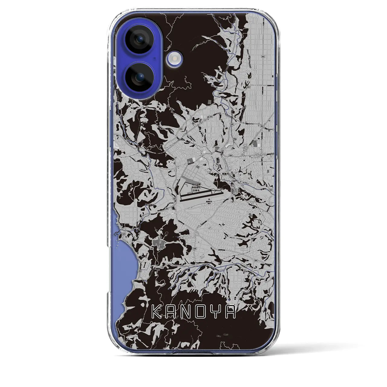 【鹿屋(鹿児島県)】地図柄iPhoneケース(クリアタイプ)