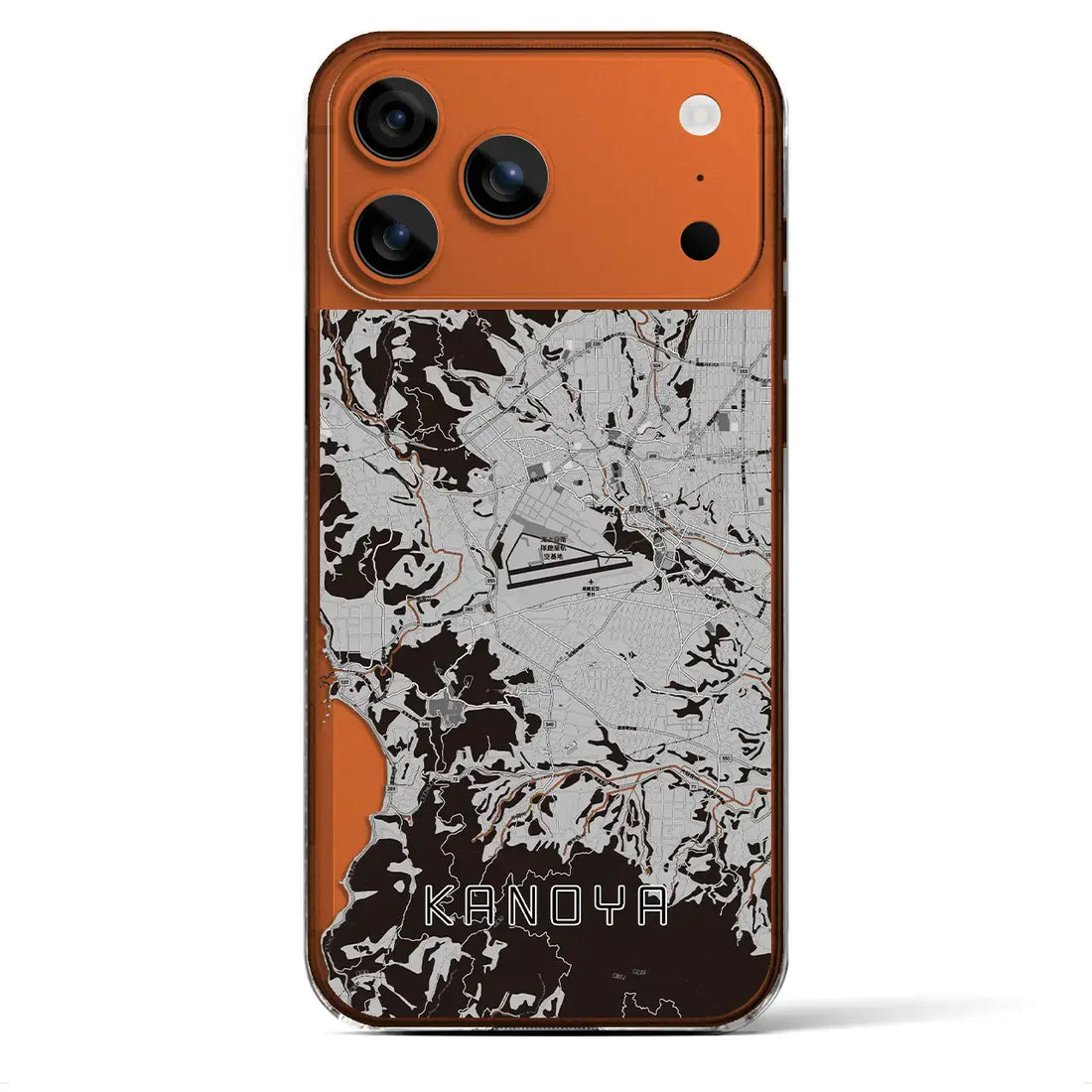 【鹿屋(鹿児島県)】地図柄iPhoneケース(クリアタイプ)