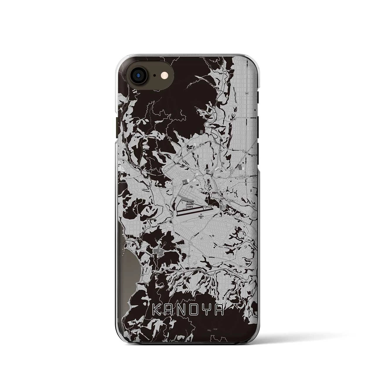 【鹿屋(鹿児島県)】地図柄iPhoneケース(クリアタイプ)