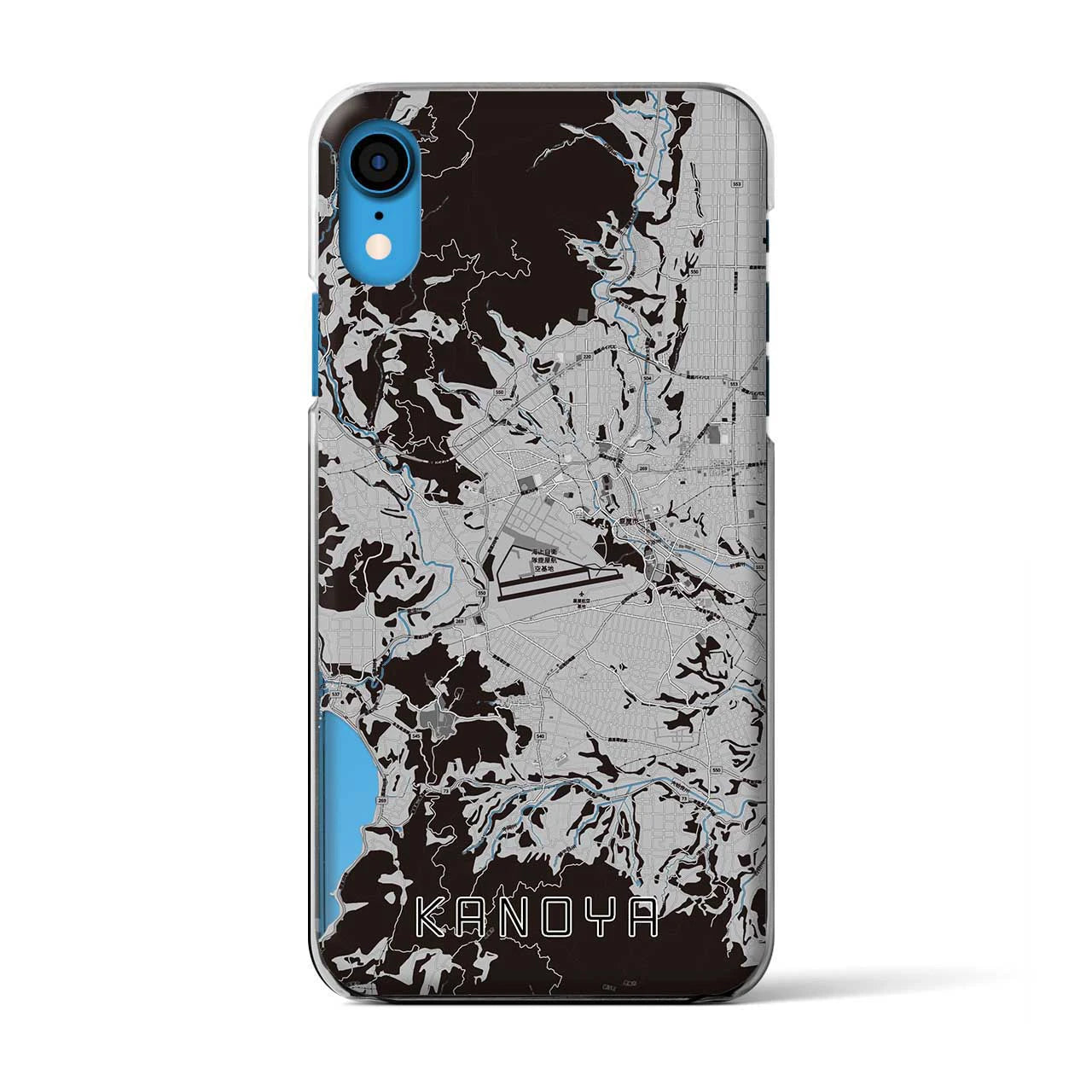 【鹿屋(鹿児島県)】地図柄iPhoneケース(クリアタイプ)