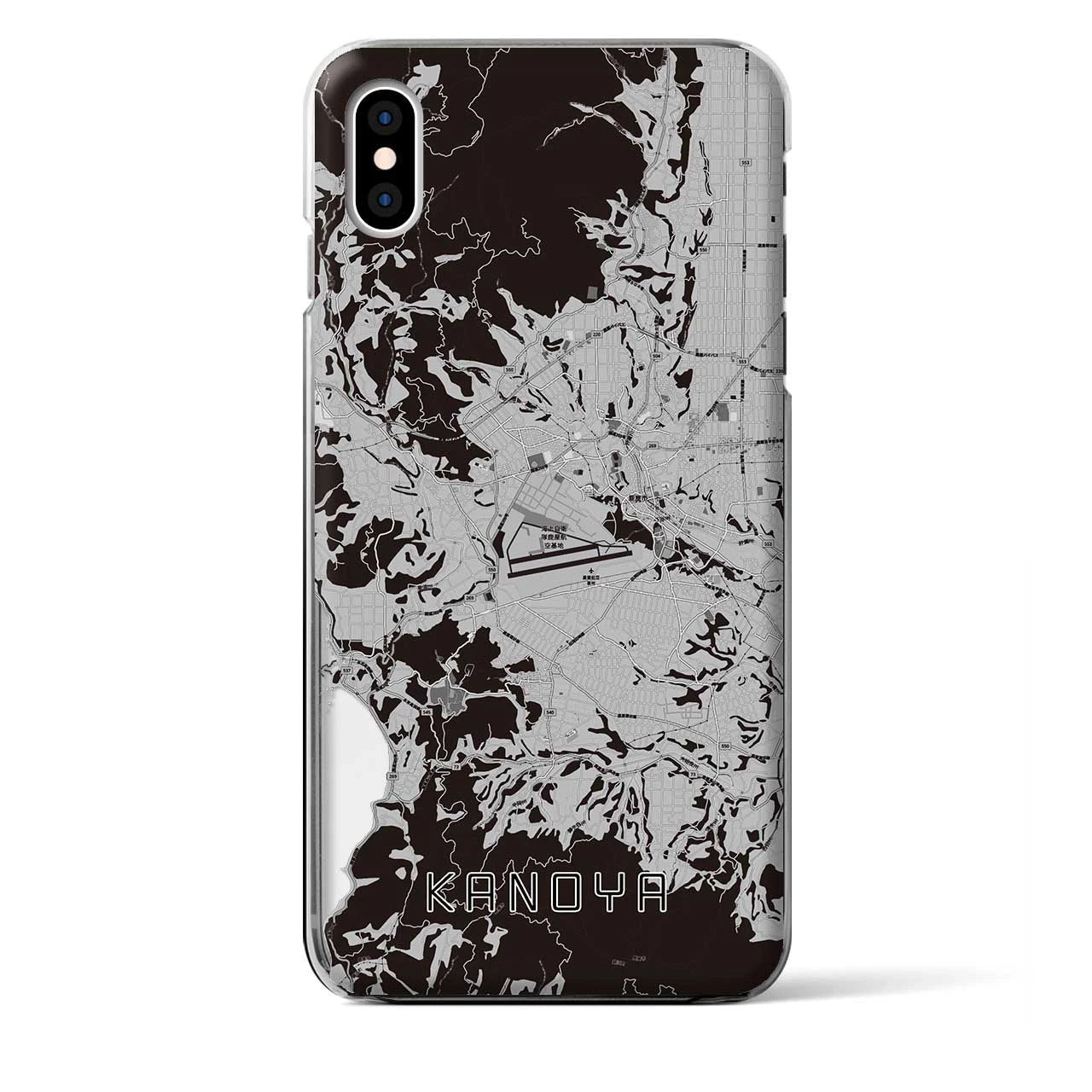 【鹿屋(鹿児島県)】地図柄iPhoneケース(クリアタイプ)