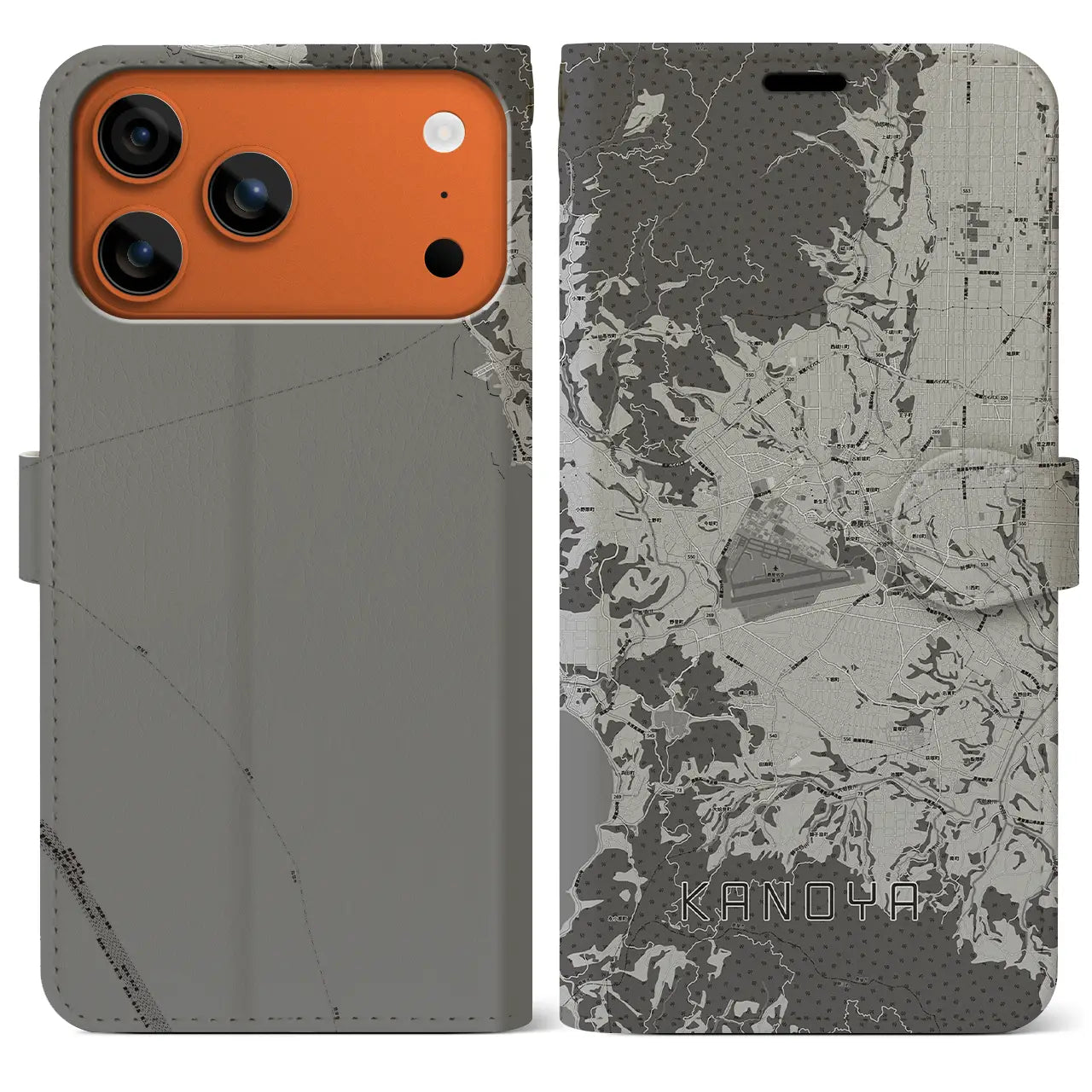 【鹿屋(鹿児島県)】地図柄iPhoneケース(手帳タイプ)