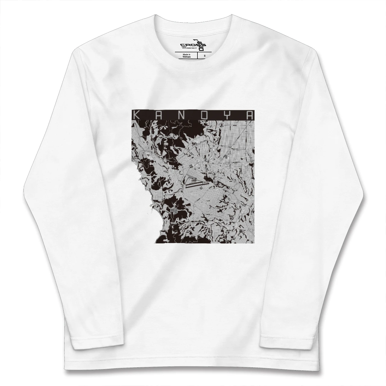【鹿屋(鹿児島県)】地図柄ロングスリーブTシャツ
