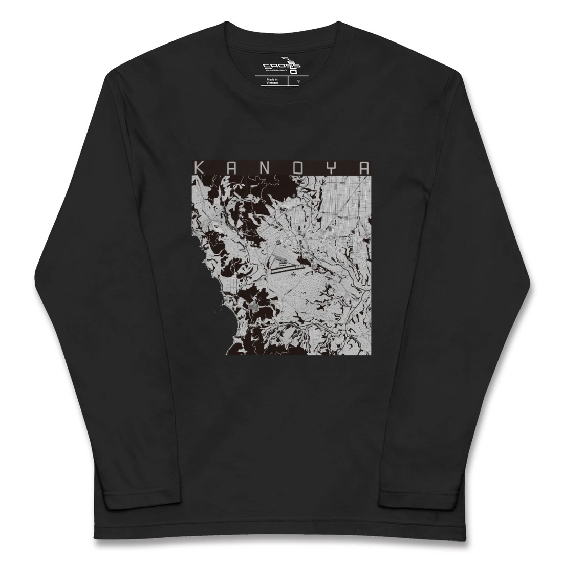 【鹿屋(鹿児島県)】地図柄ロングスリーブTシャツ