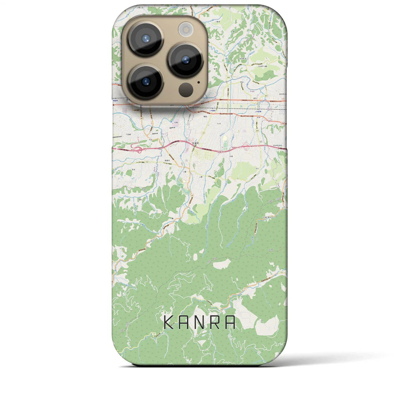 【甘楽(群馬県)】地図柄iPhoneケース(バックカバータイプ)