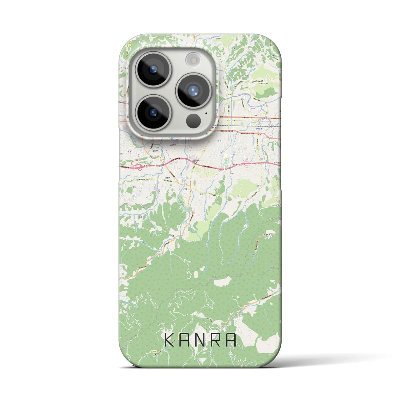 【甘楽(群馬県)】地図柄iPhoneケース(バックカバータイプ)