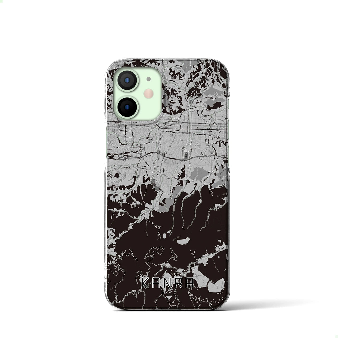 【甘楽(群馬県)】地図柄iPhoneケース(クリアタイプ)