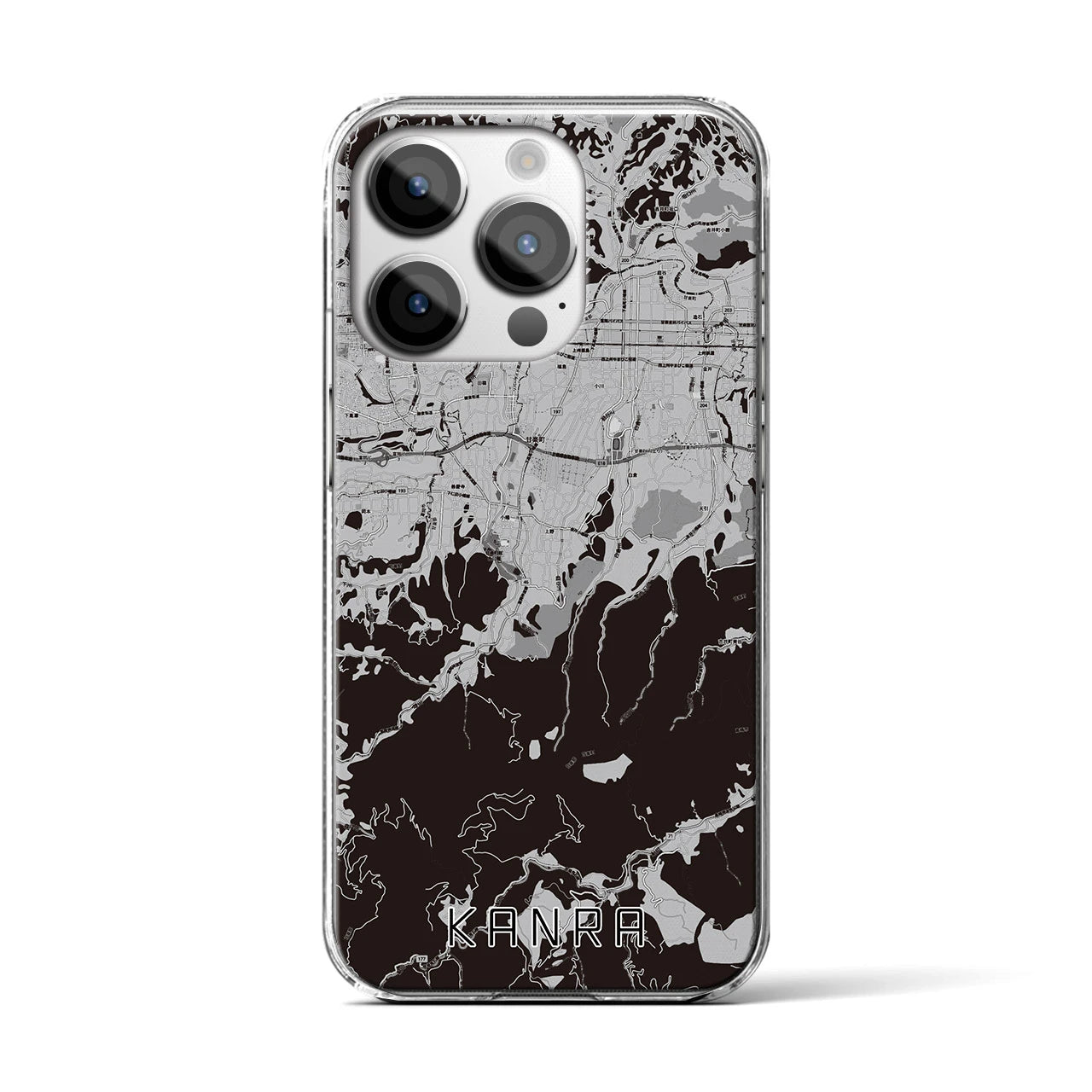 【甘楽(群馬県)】地図柄iPhoneケース(クリアタイプ)