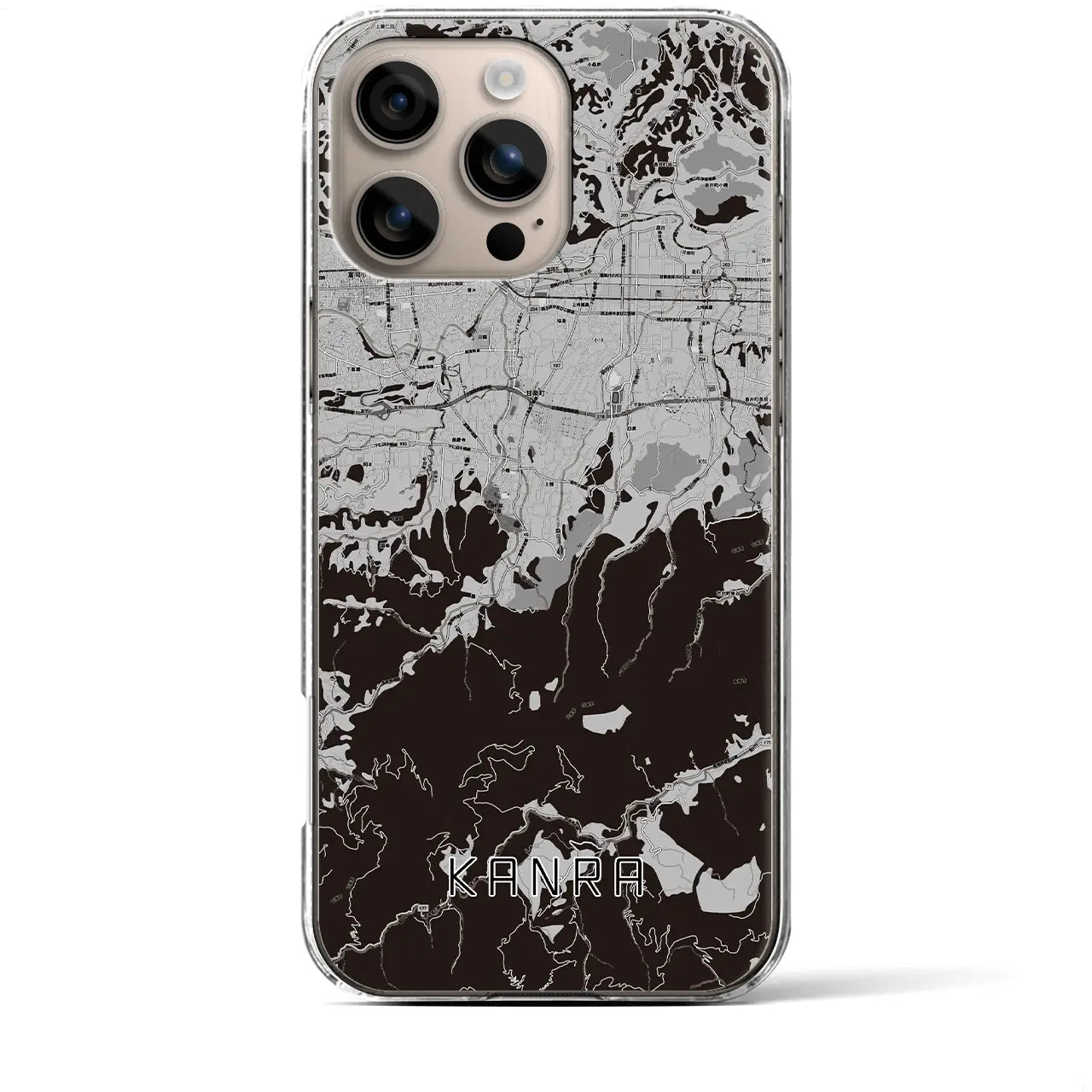 【甘楽(群馬県)】地図柄iPhoneケース(クリアタイプ)