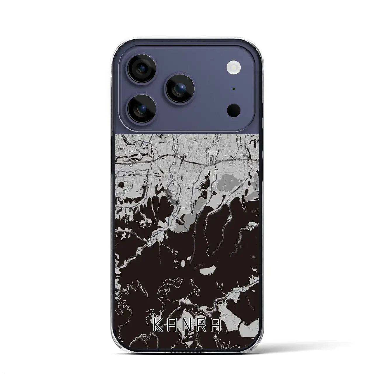 【甘楽(群馬県)】地図柄iPhoneケース(クリアタイプ)