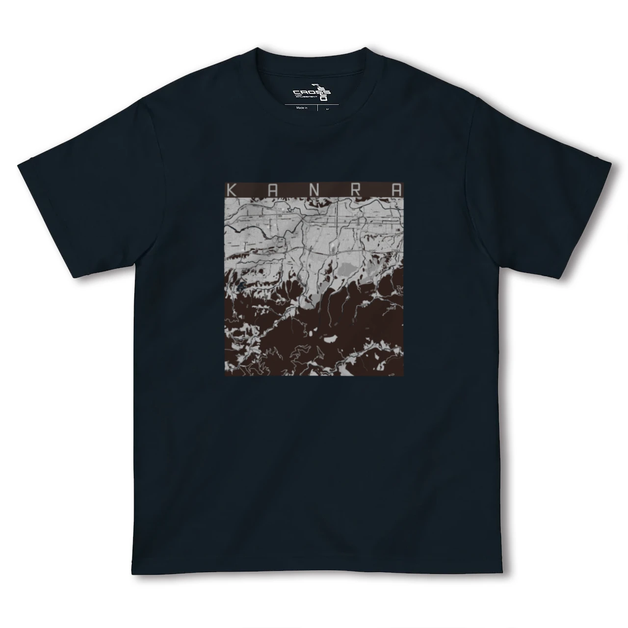 【甘楽(群馬県)】地図柄ヘビーウェイトTシャツ