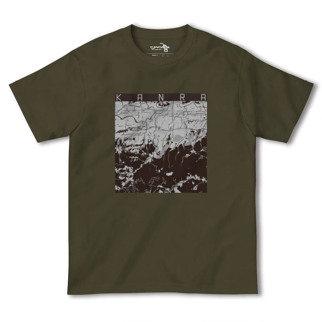 【甘楽(群馬県)】地図柄ヘビーウェイトTシャツ