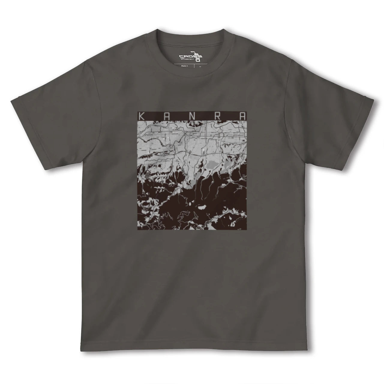【甘楽(群馬県)】地図柄ヘビーウェイトTシャツ
