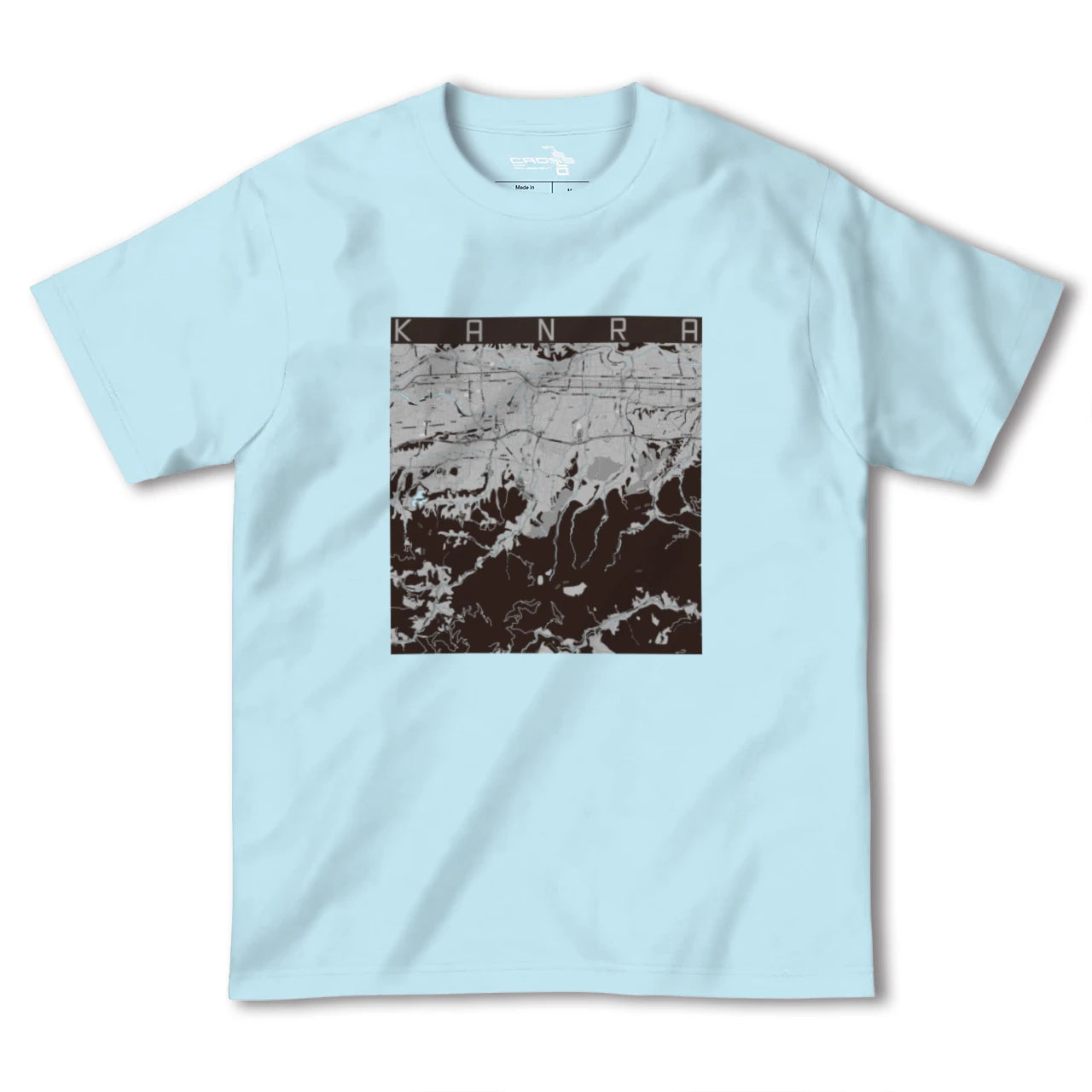 【甘楽(群馬県)】地図柄ヘビーウェイトTシャツ