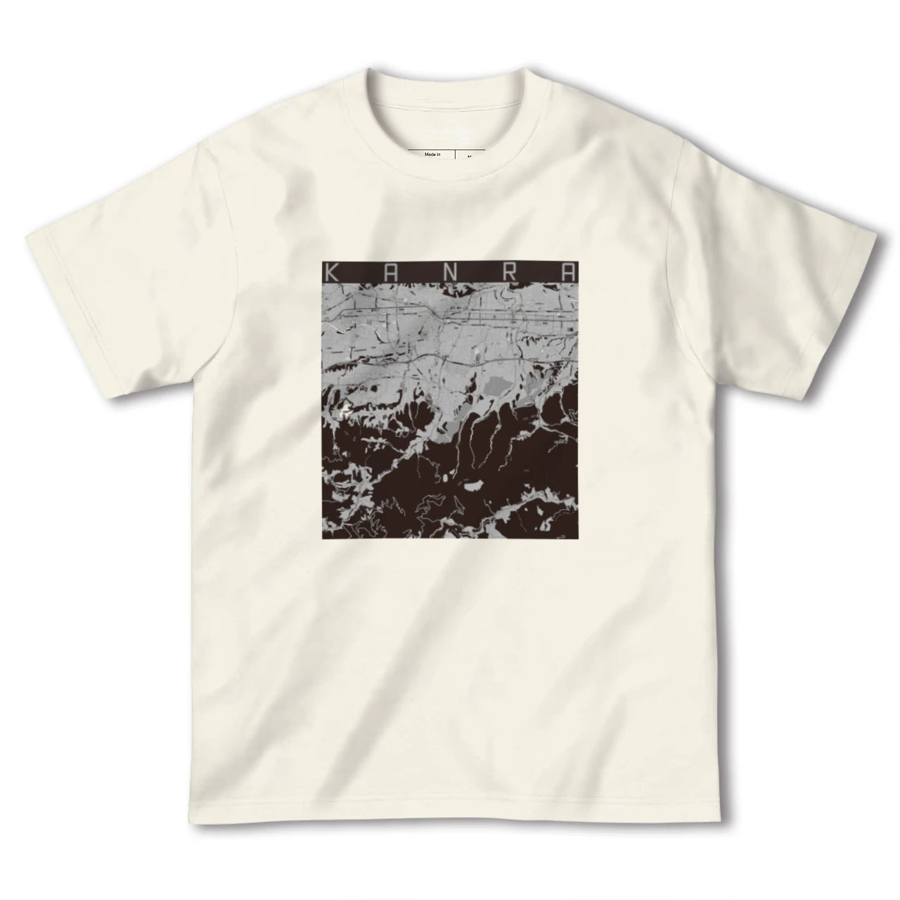 【甘楽(群馬県)】地図柄ヘビーウェイトTシャツ