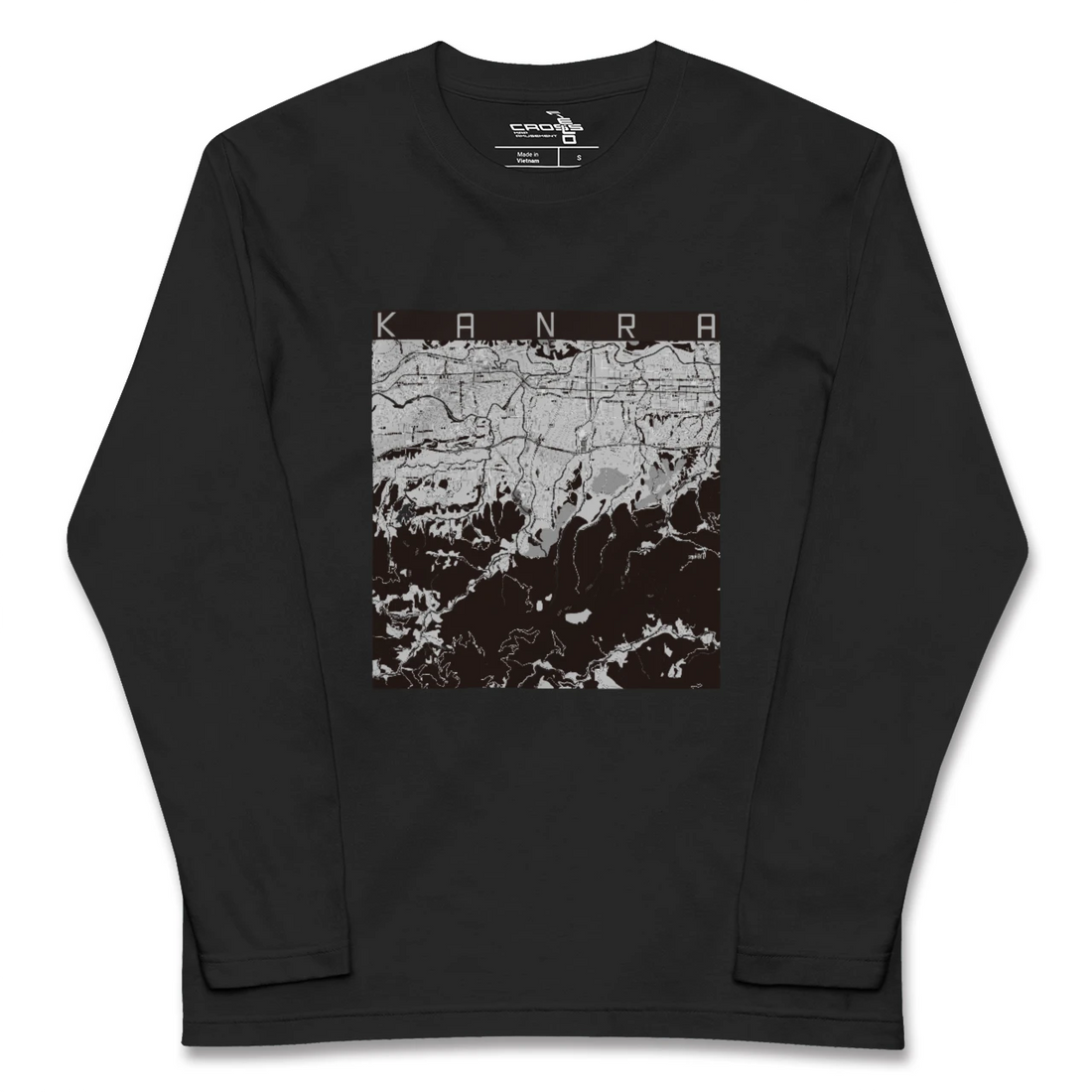 【甘楽(群馬県)】地図柄ロングスリーブTシャツ