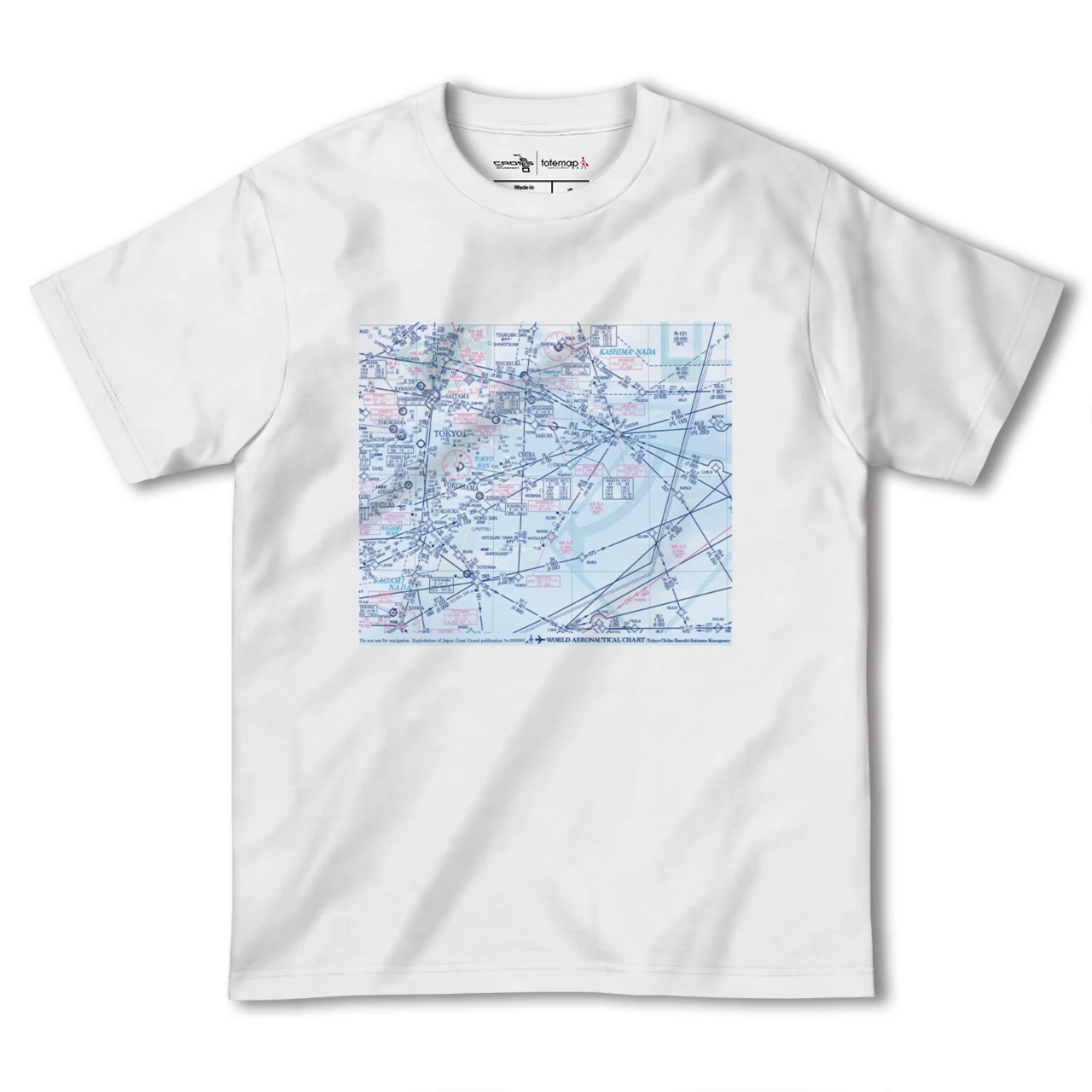 【関東航空図(東京都)】航空図Tシャツ