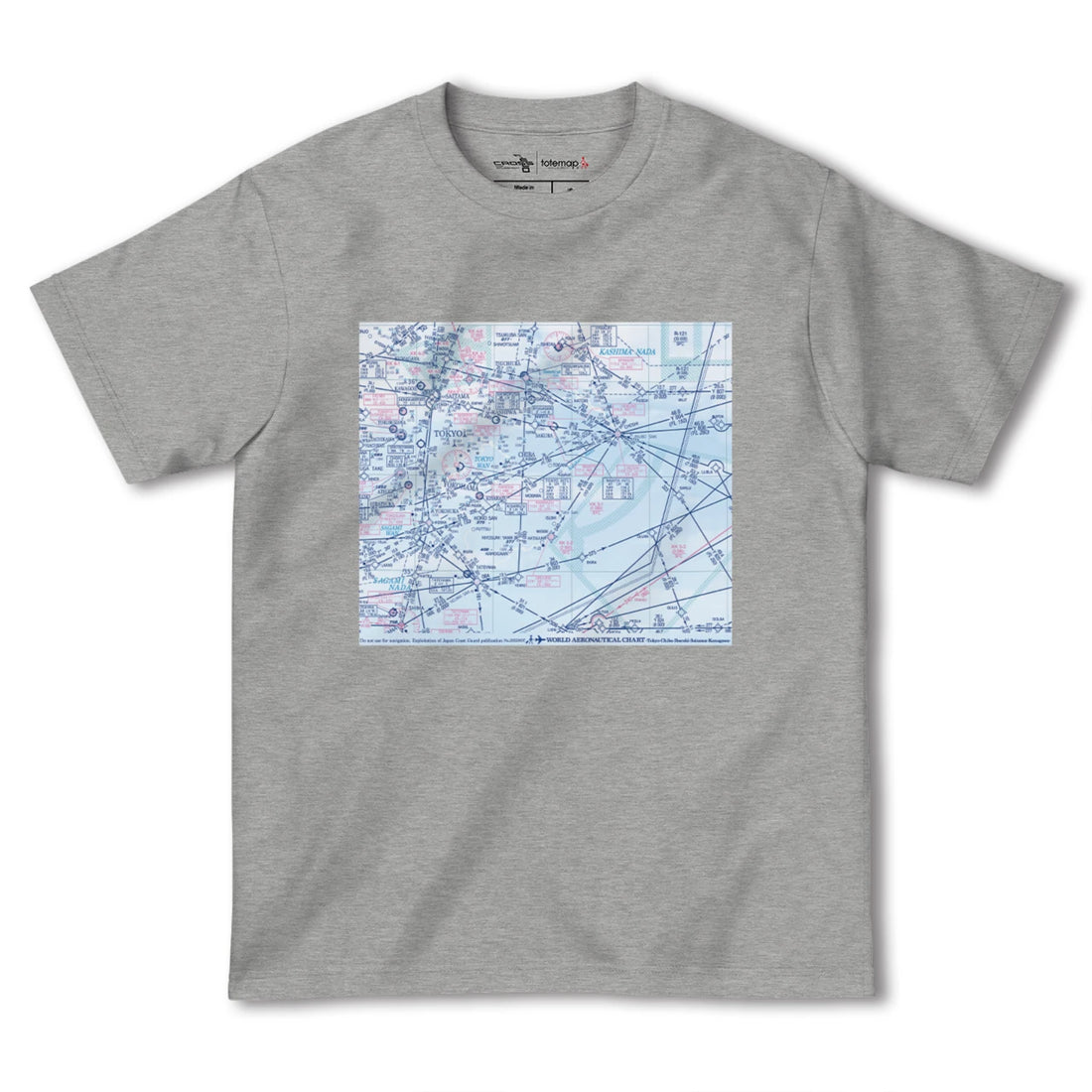 【関東航空図(東京都)】航空図Tシャツ