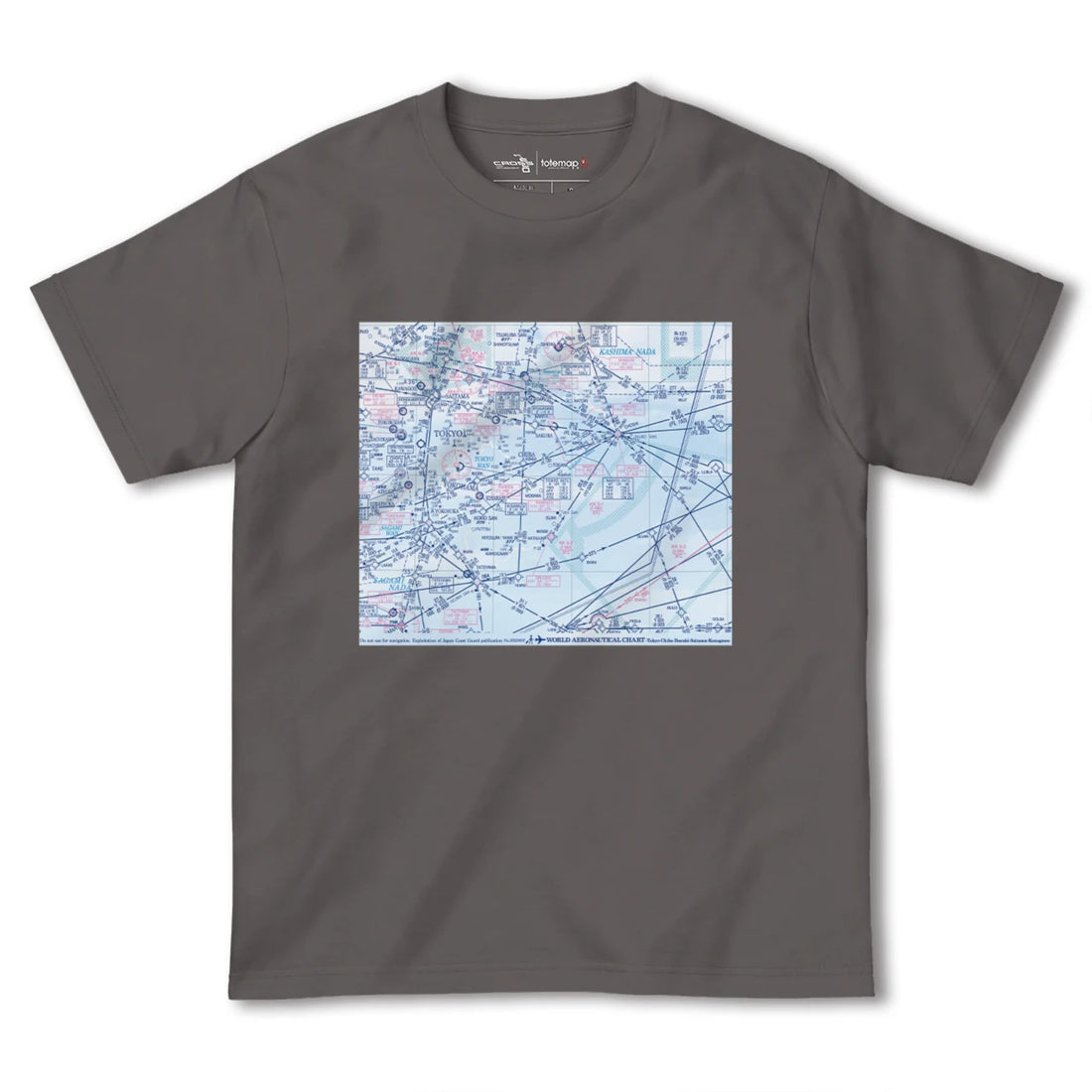 【関東航空図(東京都)】航空図Tシャツ