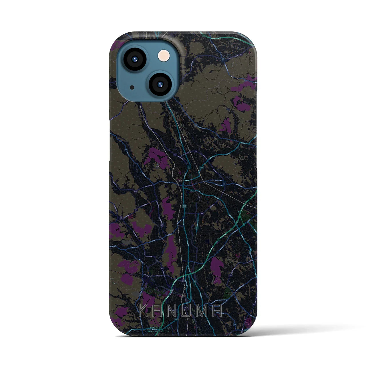 【鹿沼(栃木県)】地図柄iPhoneケース(バックカバータイプ)