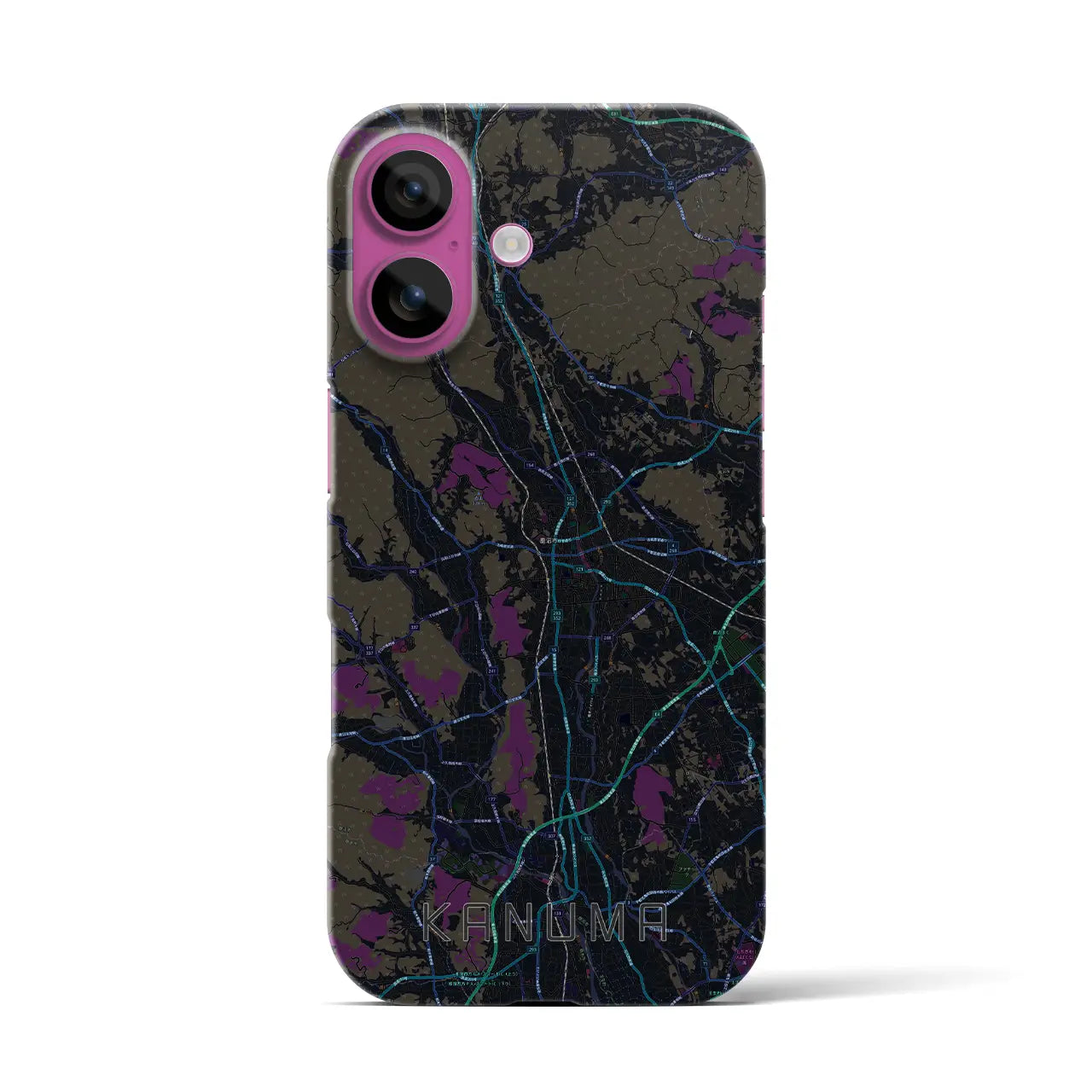 【鹿沼(栃木県)】地図柄iPhoneケース(バックカバータイプ)