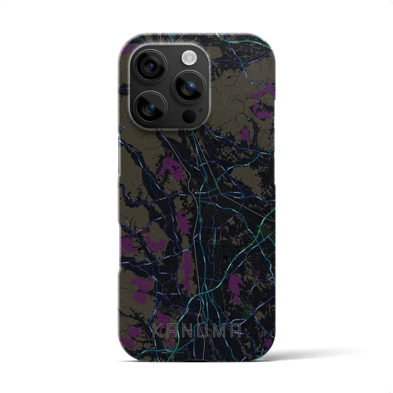 【鹿沼(栃木県)】地図柄iPhoneケース(バックカバータイプ)