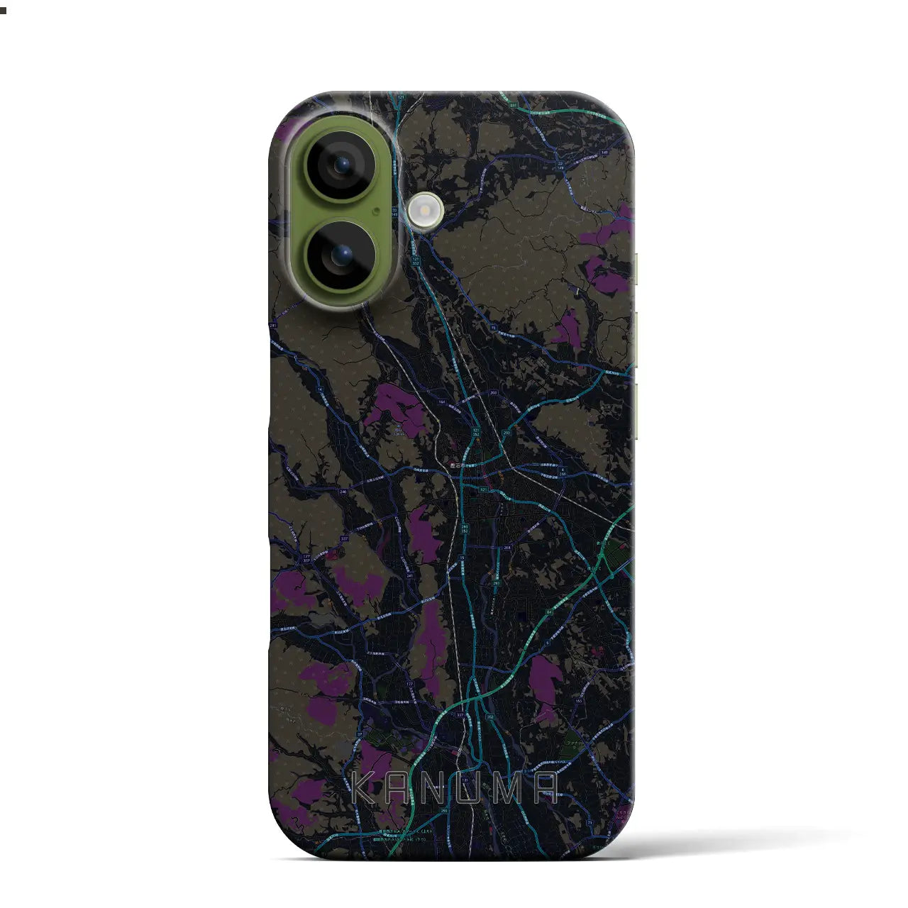 【鹿沼(栃木県)】地図柄iPhoneケース(バックカバータイプ)