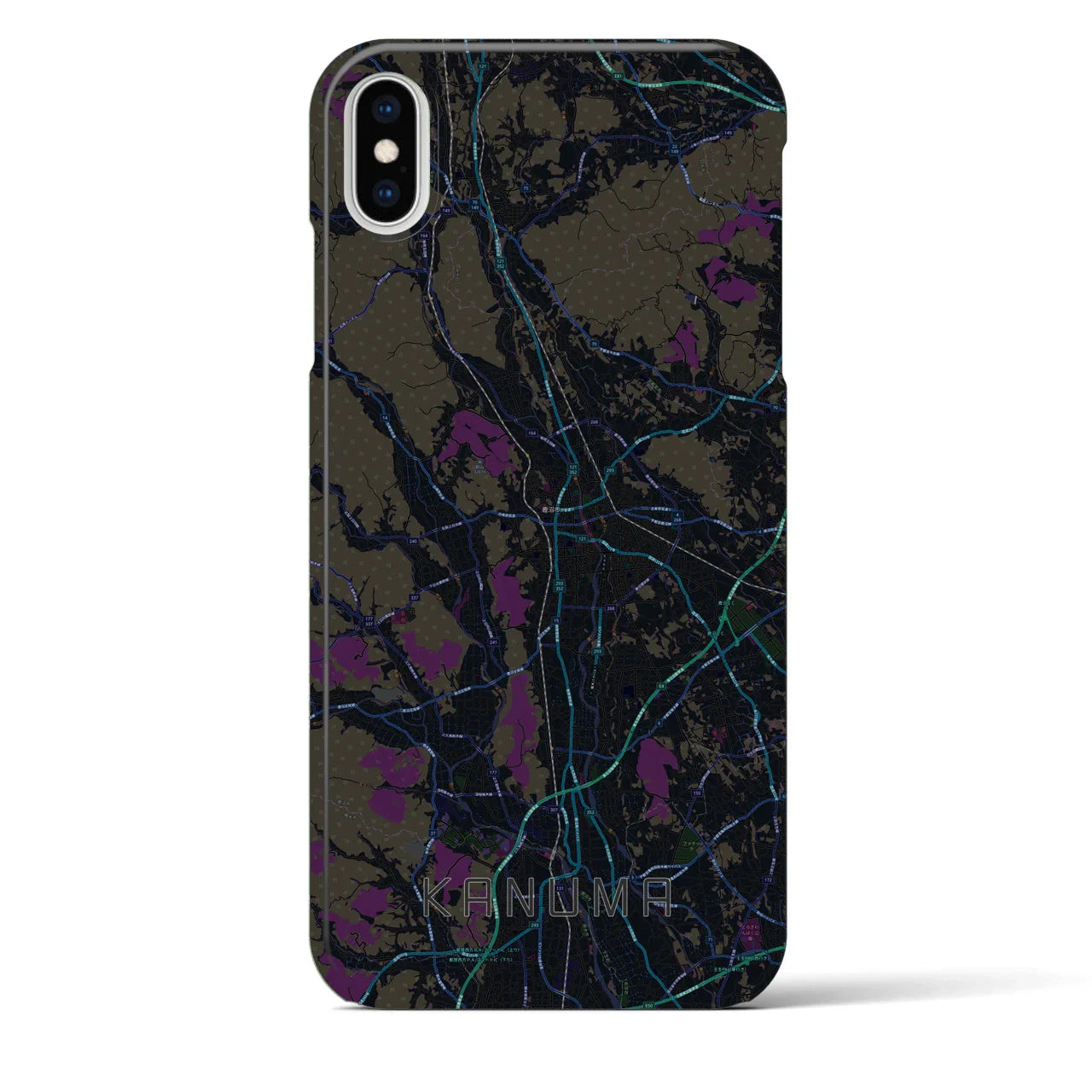 【鹿沼(栃木県)】地図柄iPhoneケース(バックカバータイプ)