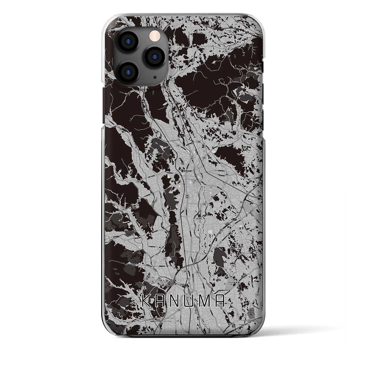 【鹿沼(栃木県)】地図柄iPhoneケース(クリアタイプ)