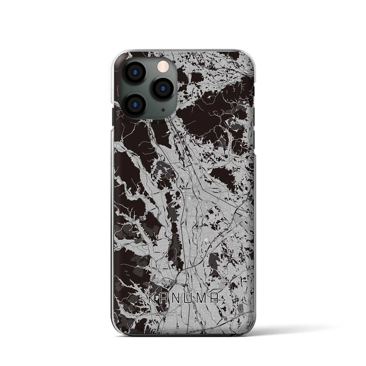 【鹿沼(栃木県)】地図柄iPhoneケース(クリアタイプ)