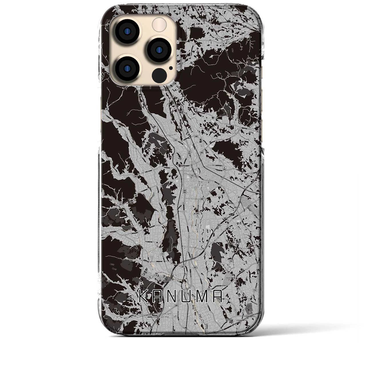 【鹿沼(栃木県)】地図柄iPhoneケース(クリアタイプ)