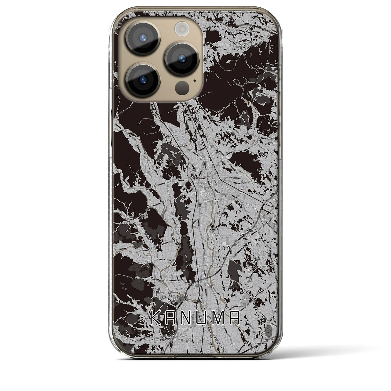 【鹿沼(栃木県)】地図柄iPhoneケース(クリアタイプ)