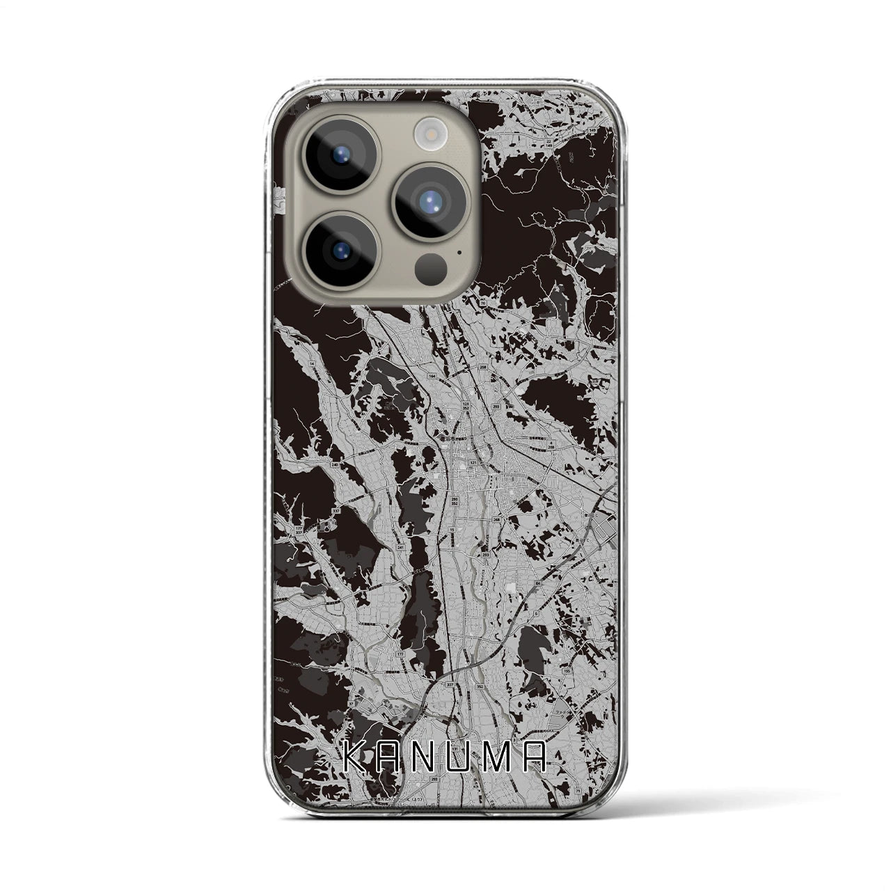 【鹿沼(栃木県)】地図柄iPhoneケース(クリアタイプ)