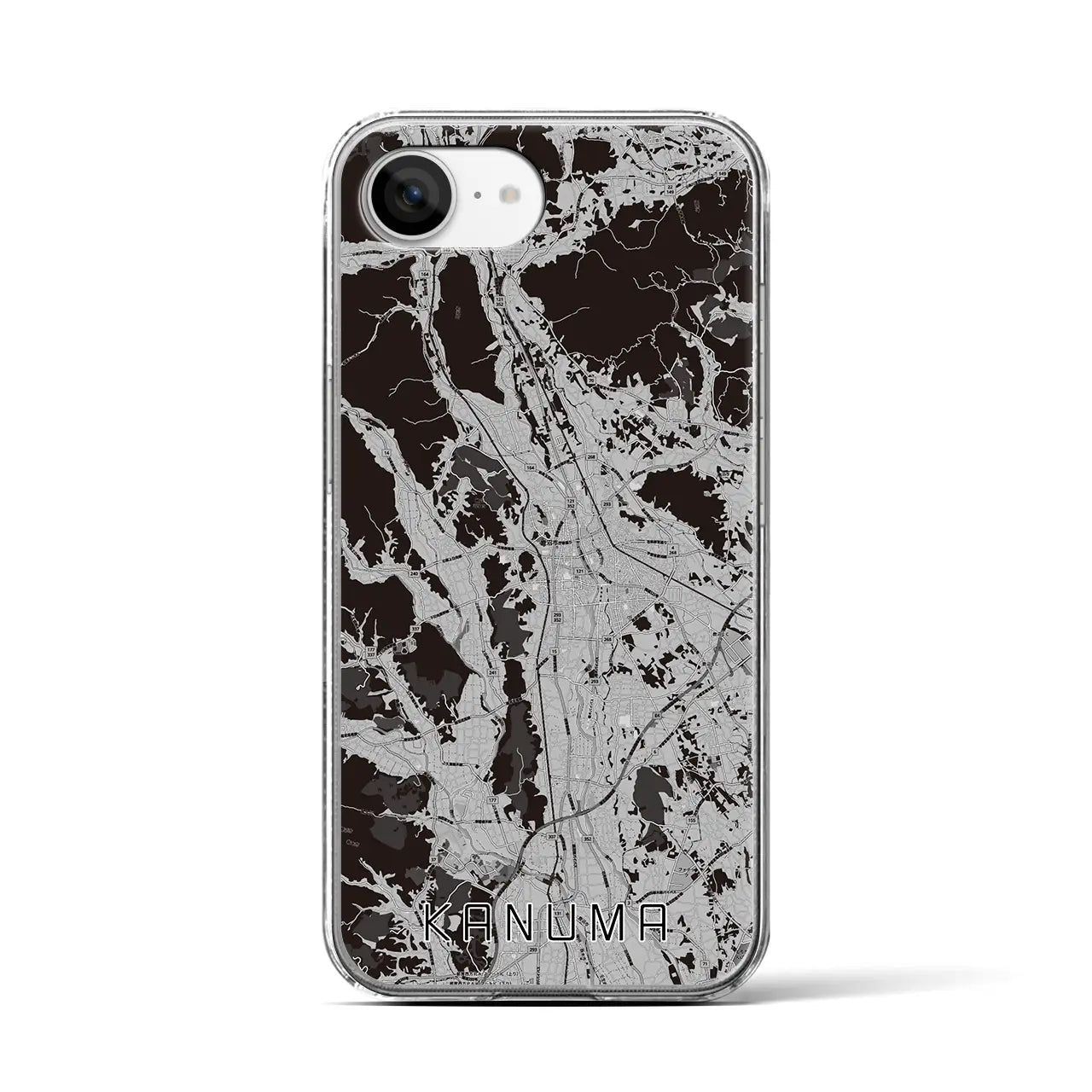 【鹿沼(栃木県)】地図柄iPhoneケース(クリアタイプ)