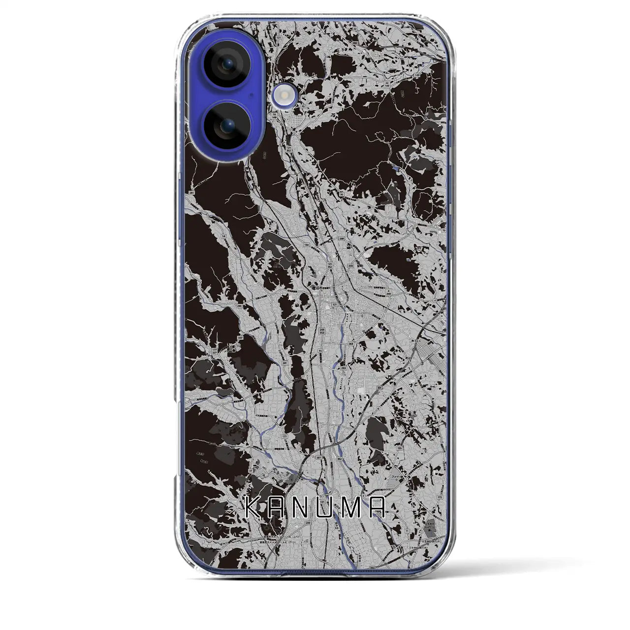 【鹿沼(栃木県)】地図柄iPhoneケース(クリアタイプ)