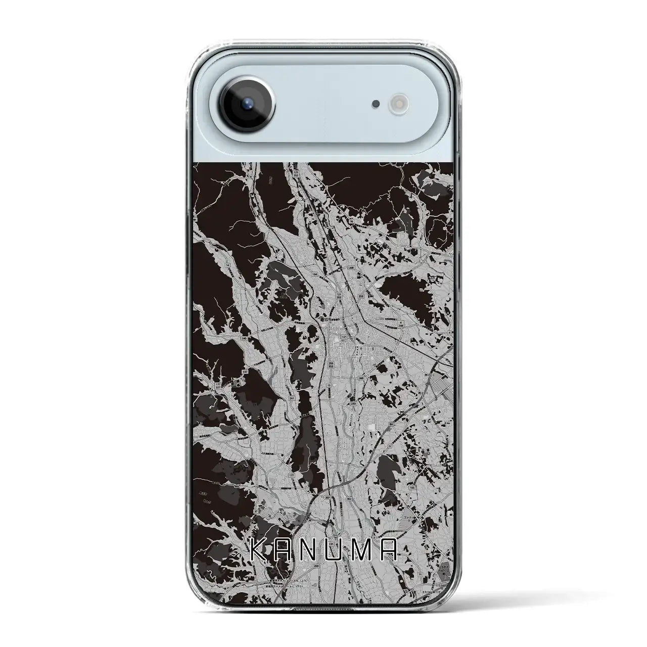 【鹿沼(栃木県)】地図柄iPhoneケース(クリアタイプ)