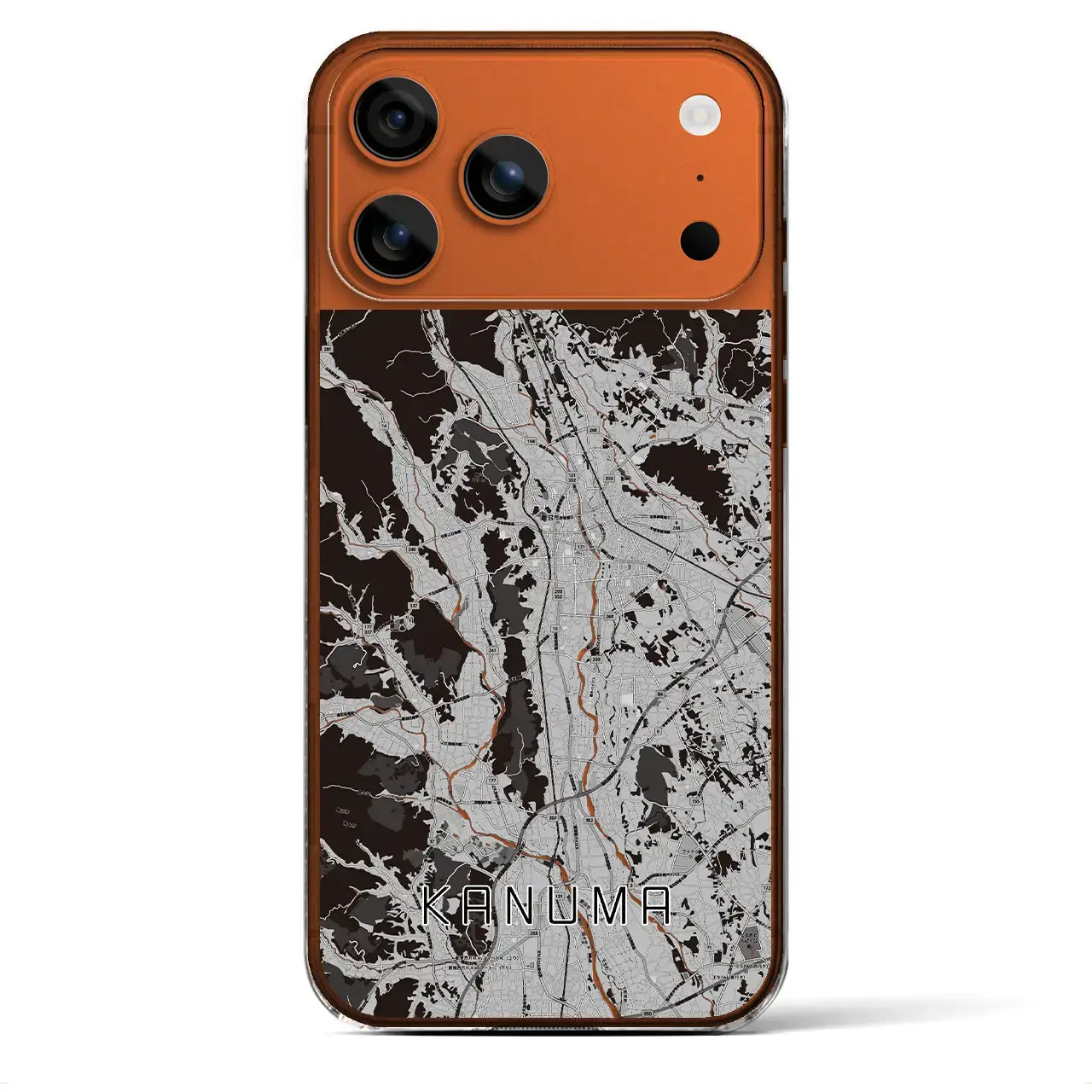 【鹿沼(栃木県)】地図柄iPhoneケース(クリアタイプ)