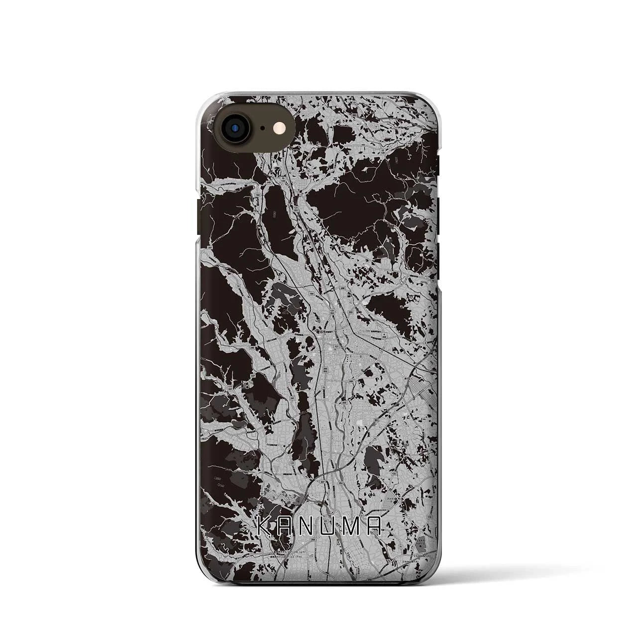 【鹿沼(栃木県)】地図柄iPhoneケース(クリアタイプ)