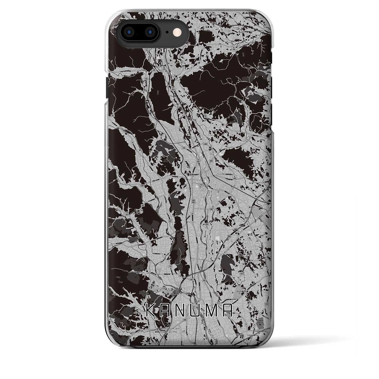 【鹿沼(栃木県)】地図柄iPhoneケース(クリアタイプ)