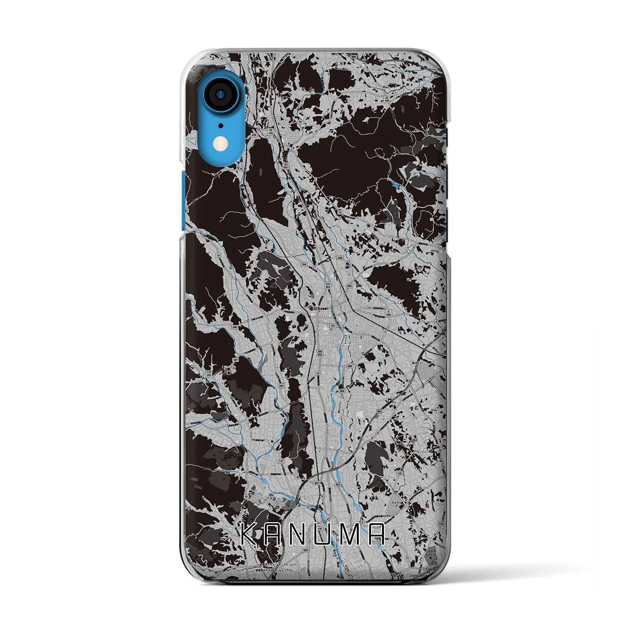 【鹿沼(栃木県)】地図柄iPhoneケース(クリアタイプ)