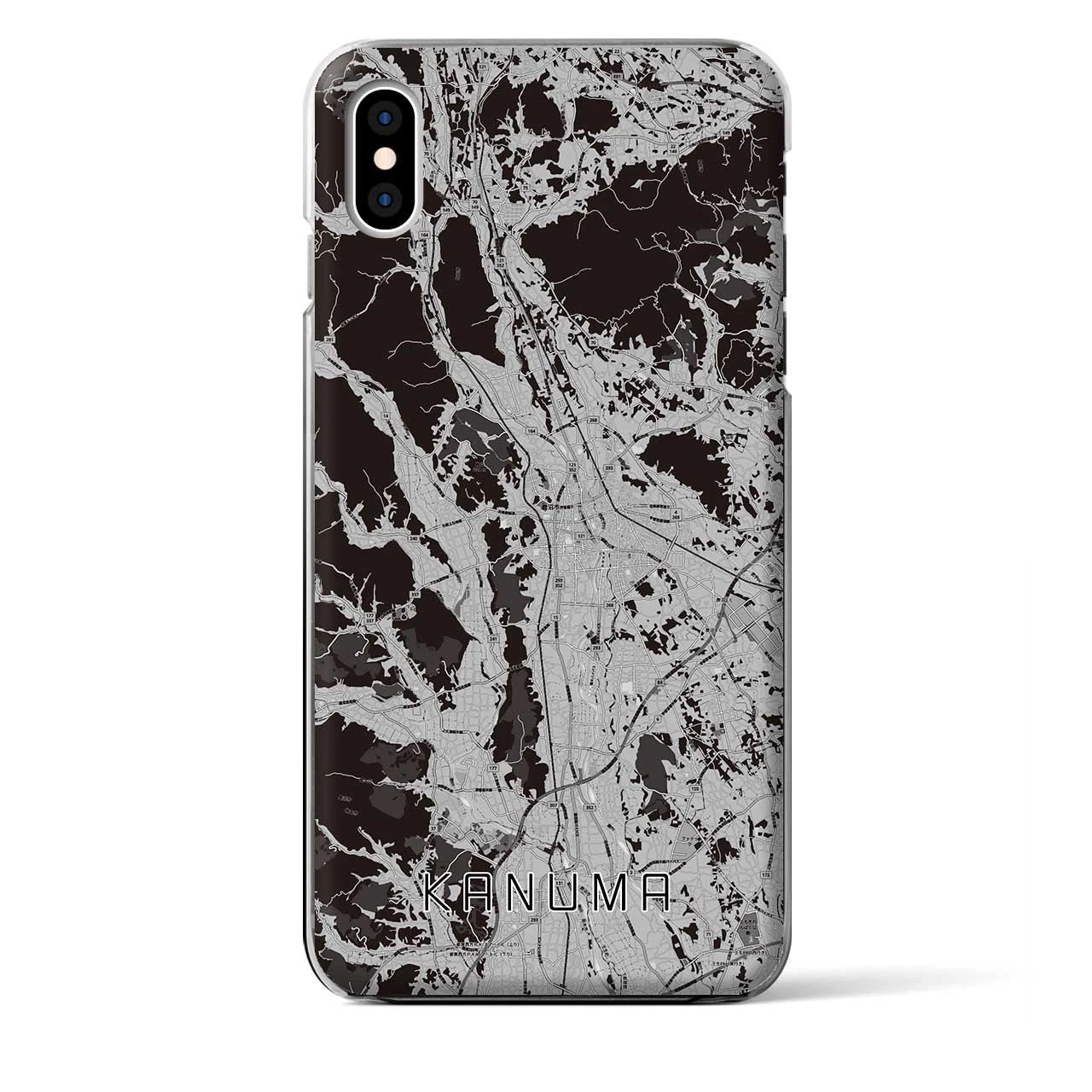 【鹿沼(栃木県)】地図柄iPhoneケース(クリアタイプ)