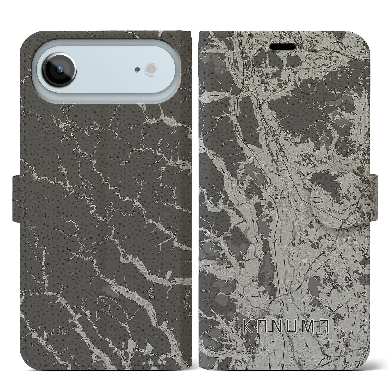 【鹿沼(栃木県)】地図柄iPhoneケース(手帳タイプ)