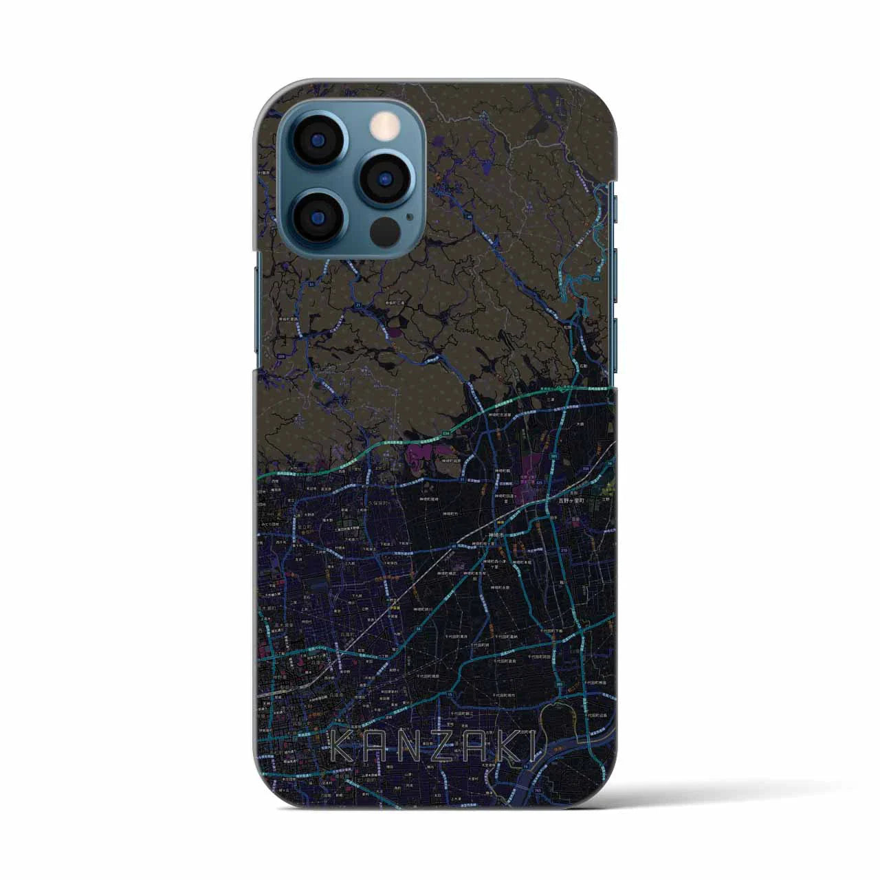 【神埼(佐賀県)】地図柄iPhoneケース(バックカバータイプ)