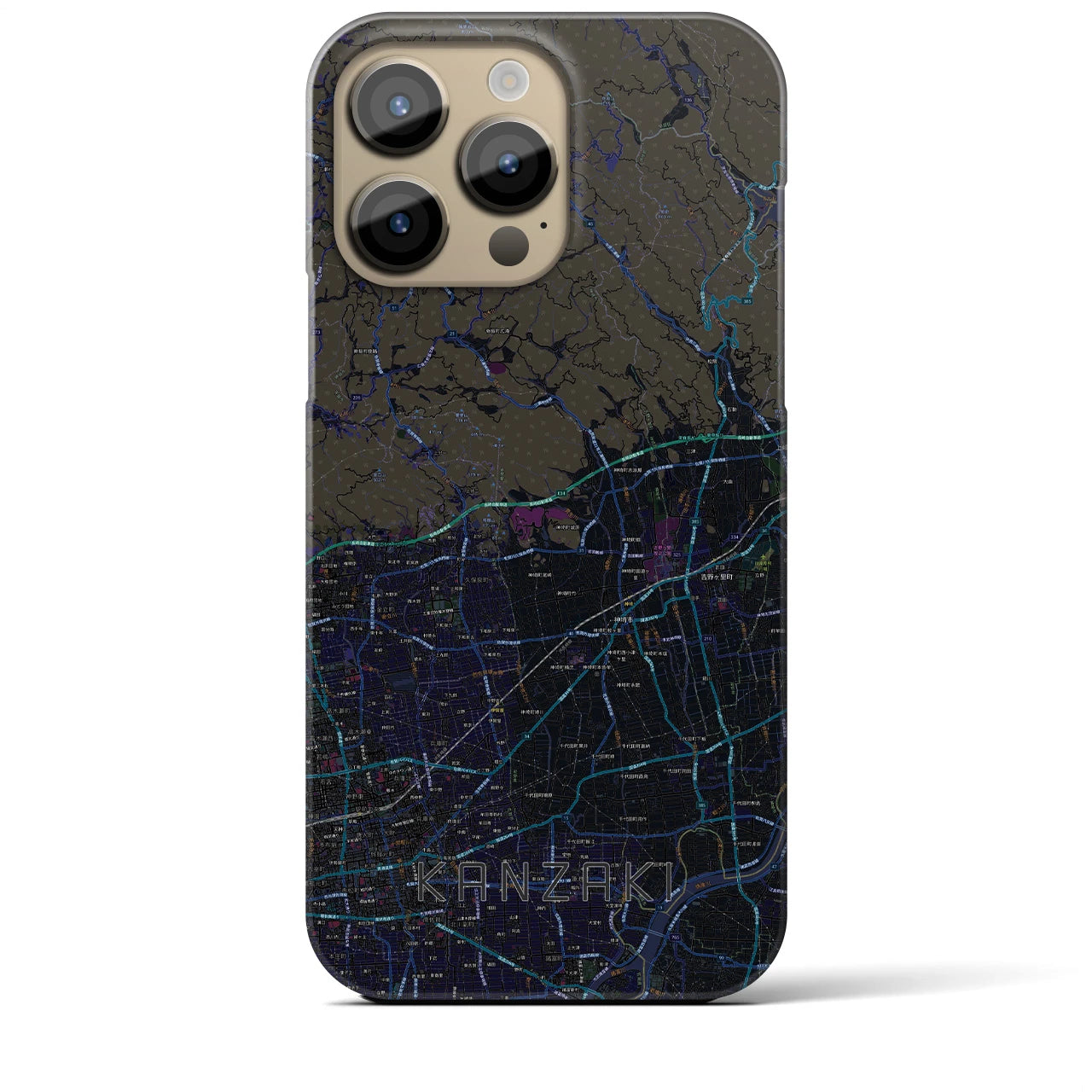 【神埼(佐賀県)】地図柄iPhoneケース(バックカバータイプ)